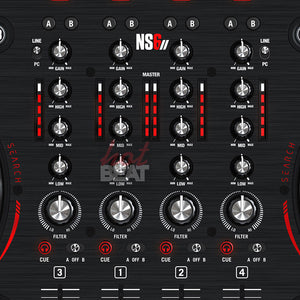 Numark NS6II Premium 4-Channel DJ Controller USB SeratoDJ 0676762187817