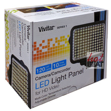 Load image into Gallery viewer, Vivitar Bright Adjustable 120 LED Continuous Light Panel Camera Camcorder Video