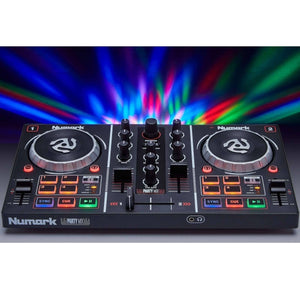 Numark PartyMix DJ Controller Party Mix Built-In Lights + Numark HF125 Headphone