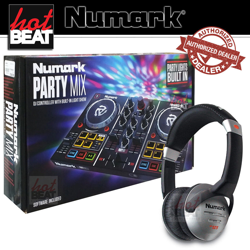 Numark PartyMix DJ Controller Party Mix Built-In Lights + Numark
