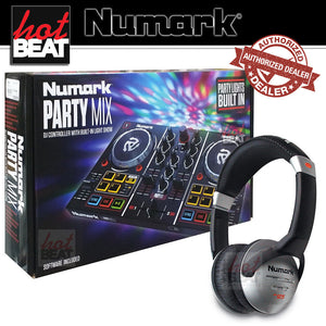 Numark PartyMix DJ Controller Party Mix Built-In Lights + Numark HF125 Headphone