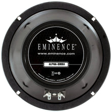 Load image into Gallery viewer, Eminence Alpha-8MRA 8-inch Sealed Back Speaker 125 Watts RMS 8-ohm rear back view