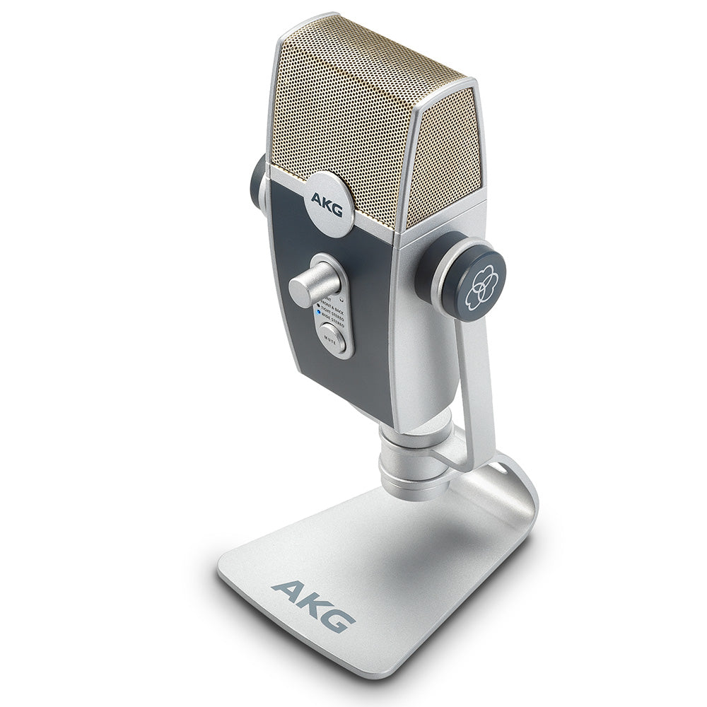 AKG C44 USB LYRA Microphone 192 kHz for Podcast Studio Music Video Gaming 885038040804