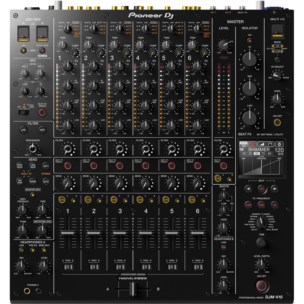 Pioneer DJ DJM-V10 6-Channel Professional DJ Mixer – Hot Beat