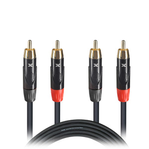 3' Ft. High Performance RCA Male to RCA Male Balanced Audio Cable