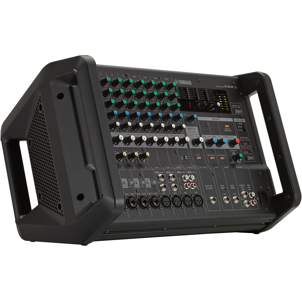Yamaha EMX5 12-Channel Stereo Powered Mixer Integrated Built-in
