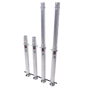 Set of Four StageQ Platform Telescoping Legs 28 to 48 inch Height Adjustable Legs Only