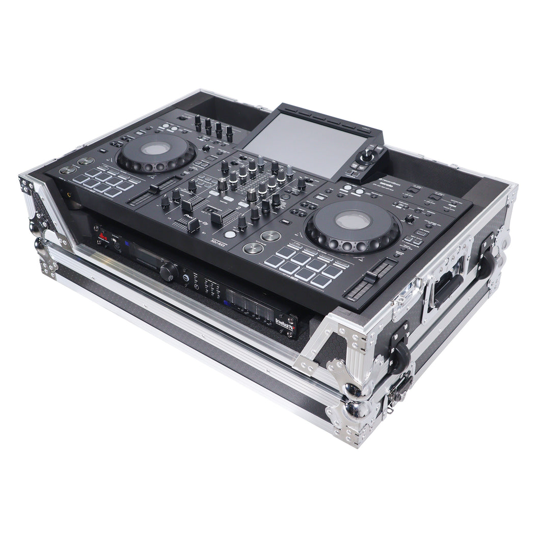 ATA Flight Case For Pioneer XDJ-RX3 DJ Controller with 1U Rack Space and Wheels