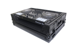 ATA Flight Case for Pioneer DDJ-1000 FLX6 SX3 DJ Controller with 1U Rack Space and Wheels - Black