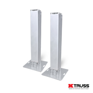 K-Truss 8.20 Lightweight Square Truss Totem Full Package Includes White Scrim, Top Plate and Base Plate