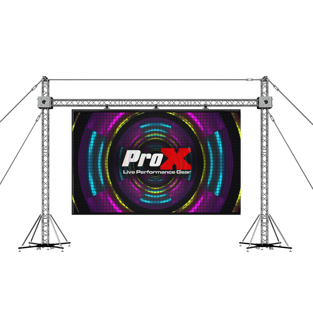 LED Screen Display Panel Video Fly Wall Truss Ground Support System 30'W x 23'H Outdoor w/ Hoist
