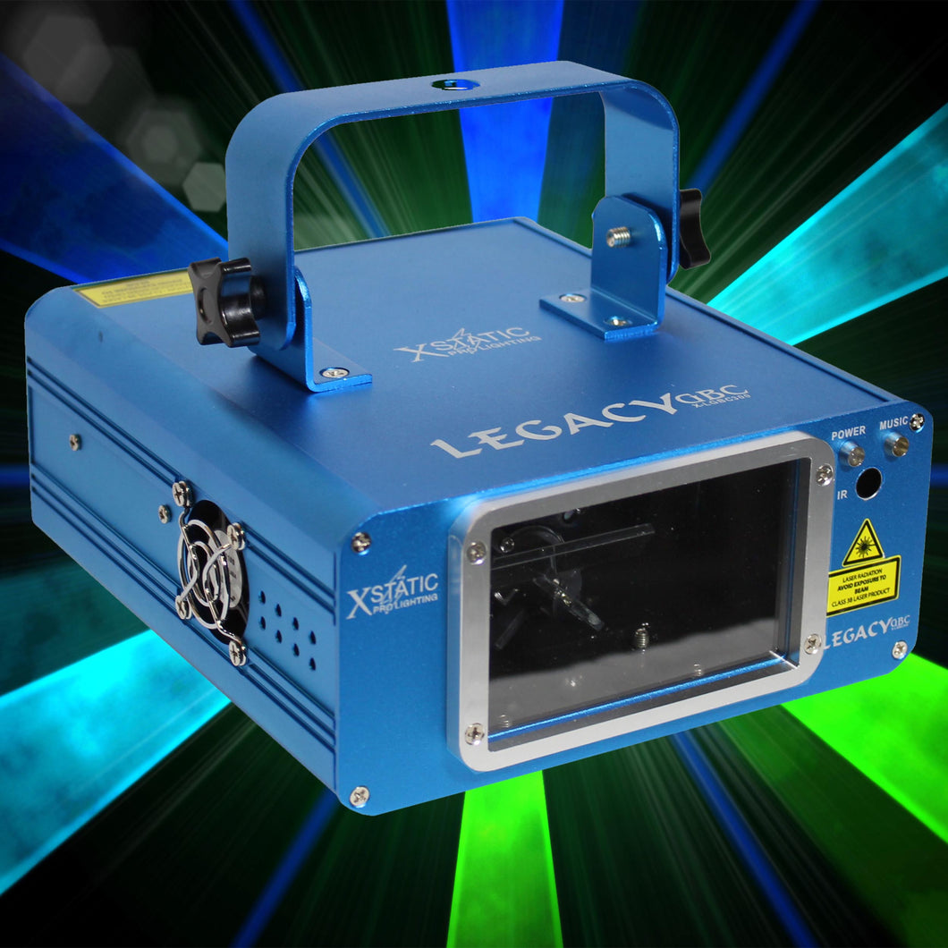 LEGACY GBC Laser Light Show System Green Blue Cyan