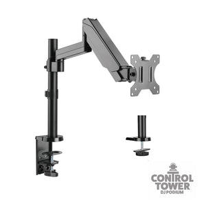 Laptop Tray and Bracket with Gas Spring Double Arm Fits 17" - 32" Monitors