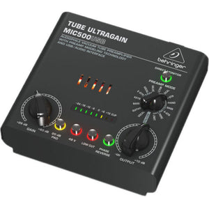 Behringer TUBE ULTRAGAIN MIC500USB Vacuum Tube Preamplifier tubeamp