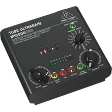 Load image into Gallery viewer, Behringer TUBE ULTRAGAIN MIC500USB Vacuum Tube Preamplifier front view
