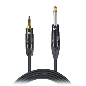10 Ft. Unbalanced TRS-M Mini 1/8" to TS-M High Performance Audio Cable