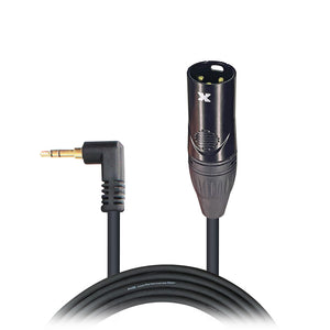 5 Ft. Unbalanced 1/8" (3.5mm) TRS Mini to XLR-M Premium Audio Cable