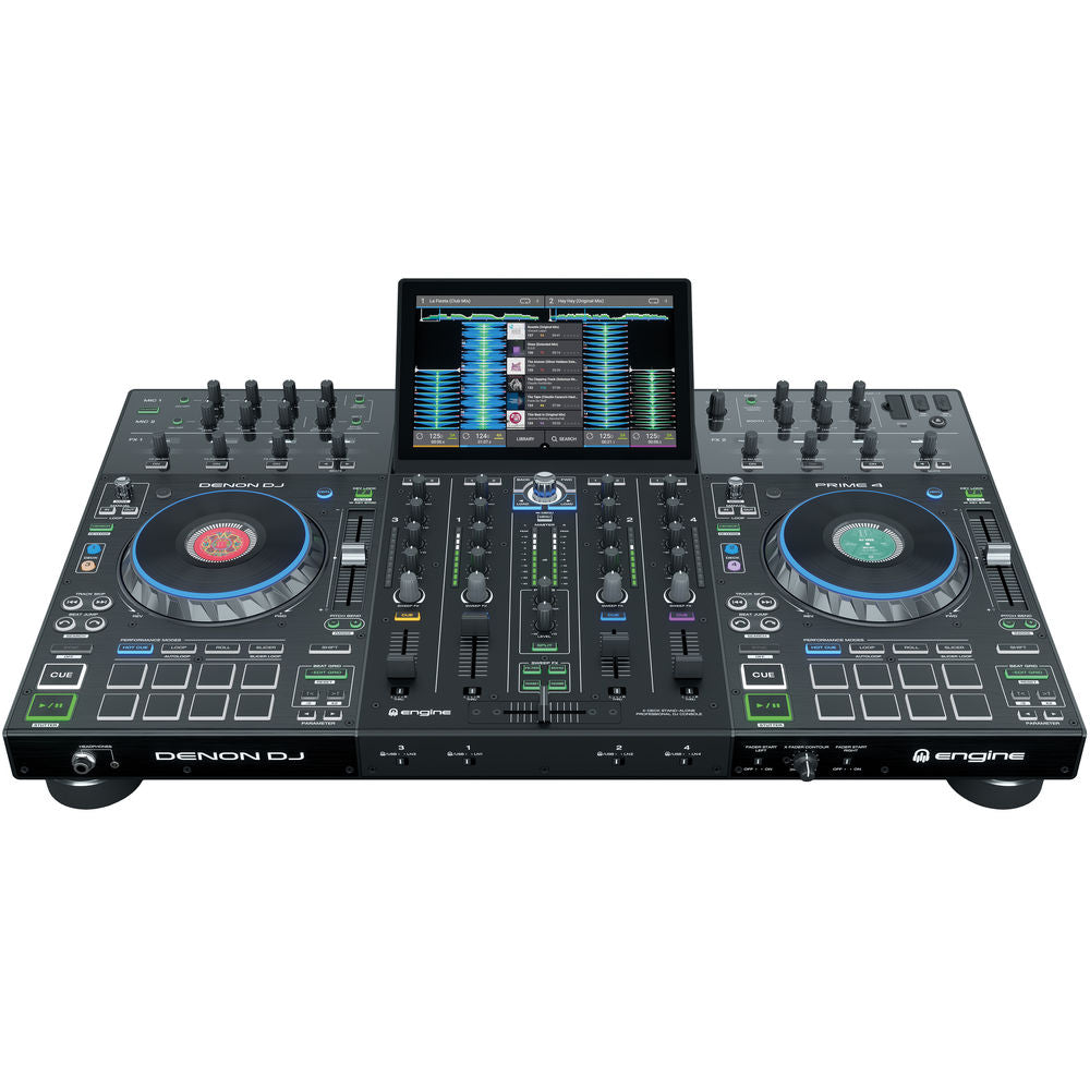 Denon DJ Prime 4 - Standalone 4-Deck DJ System with 10