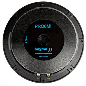 Beyma PRO8MI 8-inch Midrange Midbass Speaker 200 Watt RMS  4-ohm 613815566793 rear back basket view
