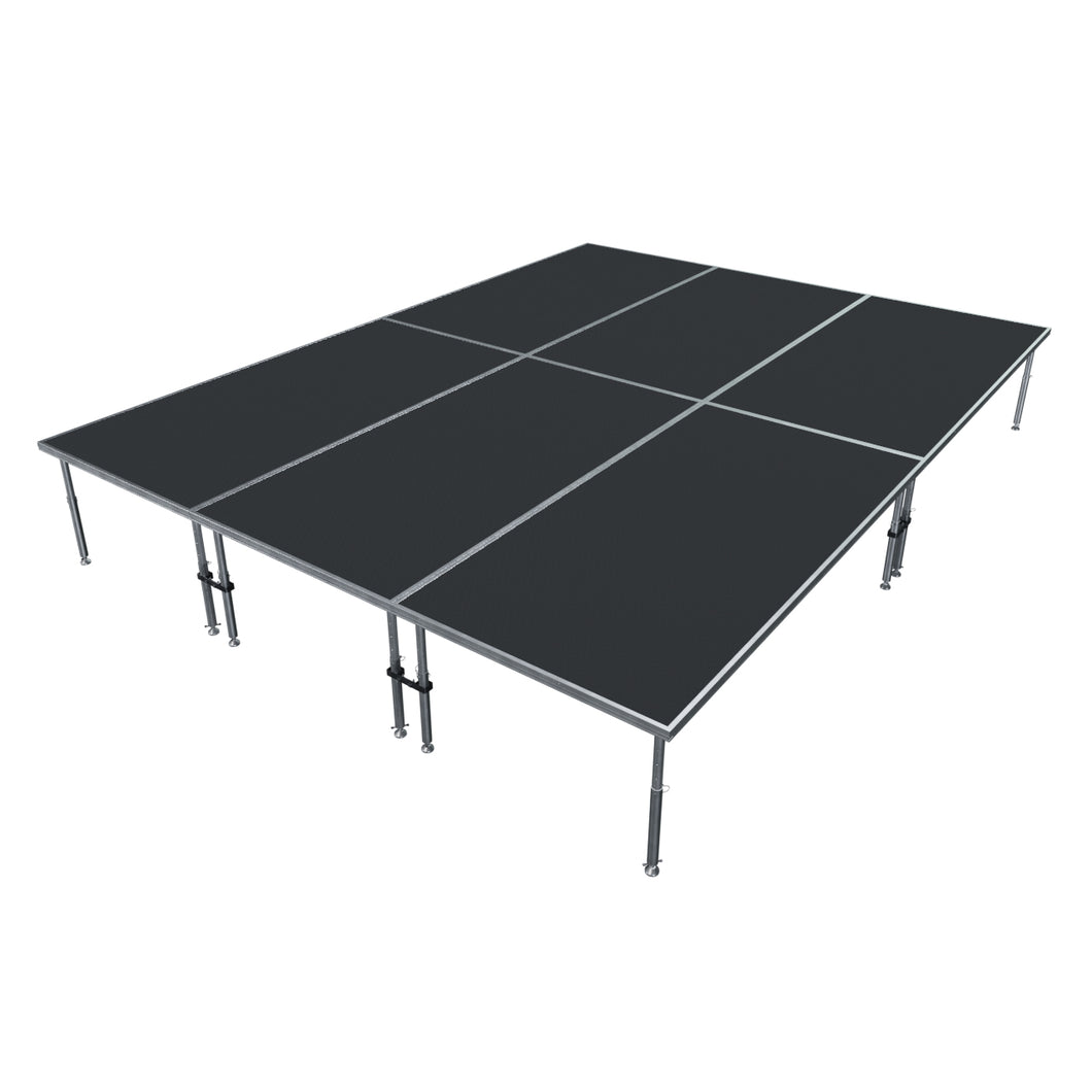 12FT x 16FT StageQ 6-Stage Platforms Platforms 4FT x 8FT Package Height Adjustable 28-48 inch