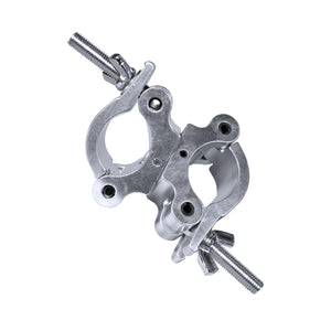 Aluminum Pro O-Style M10 Dual Clamp with Big Wing Knob for 2" Truss Tube Capacity 1102 lbs.