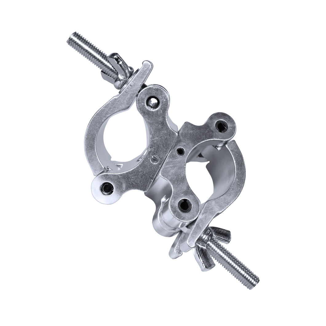 Aluminum Pro O-Style M10 Dual Clamp with Big Wing Knob for 2