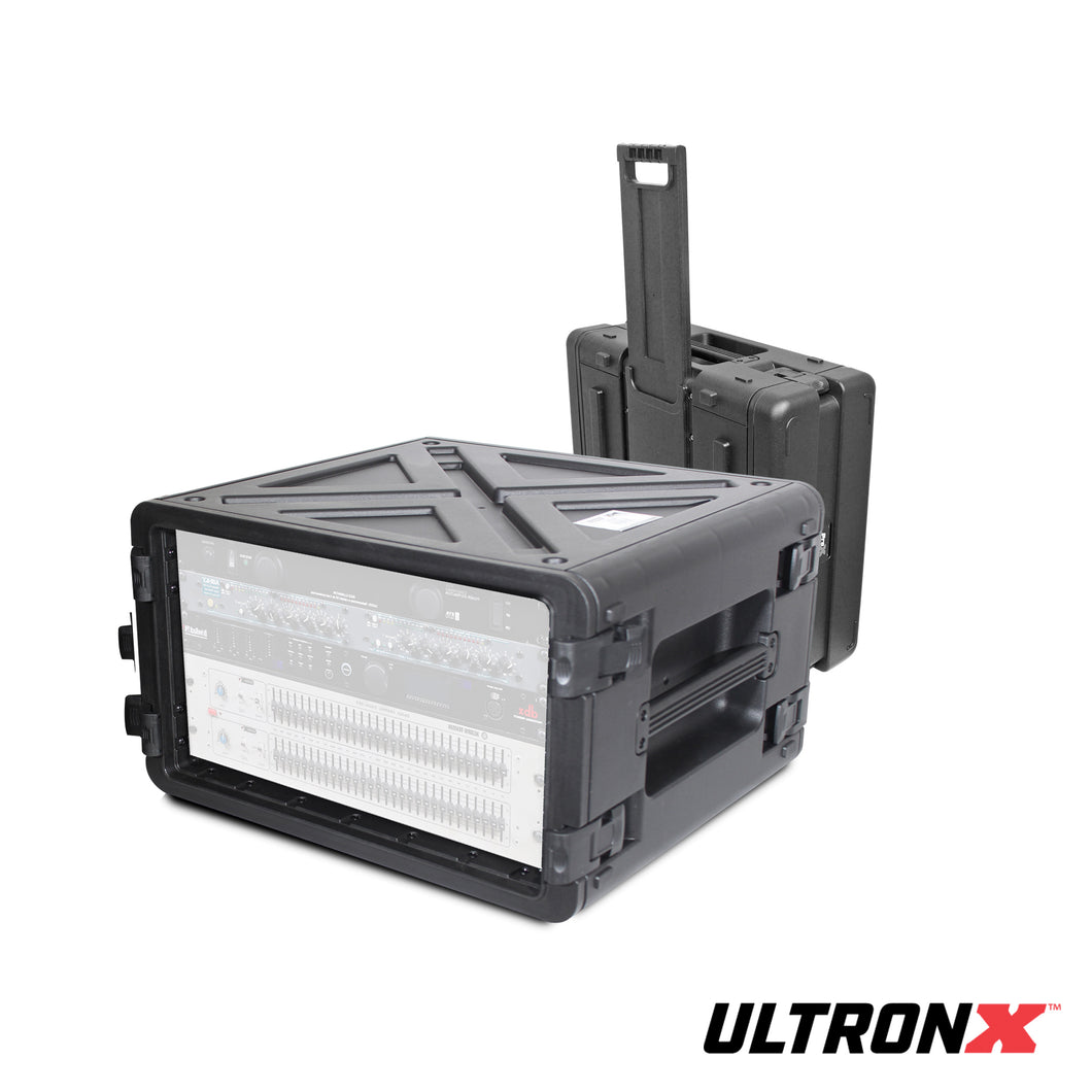 ProX XM-6UHW VaultX 6U Rack Air Tight Water Sealed ABS Case with Retra ...