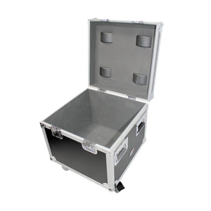 ATA Utility Flight Travel Heavy-Duty Storage Road Case with 4" in casters – 20"x20"x17" Exterior