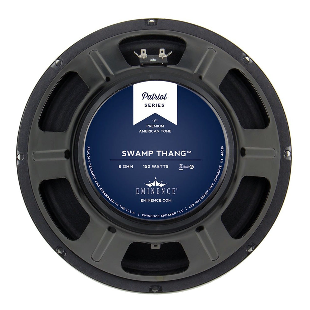 Eminence Patriot Series SWAMP THANG 12-inch Lead/Rhythm Guitar Speaker 150 Watt RMS 8-ohm rear back view