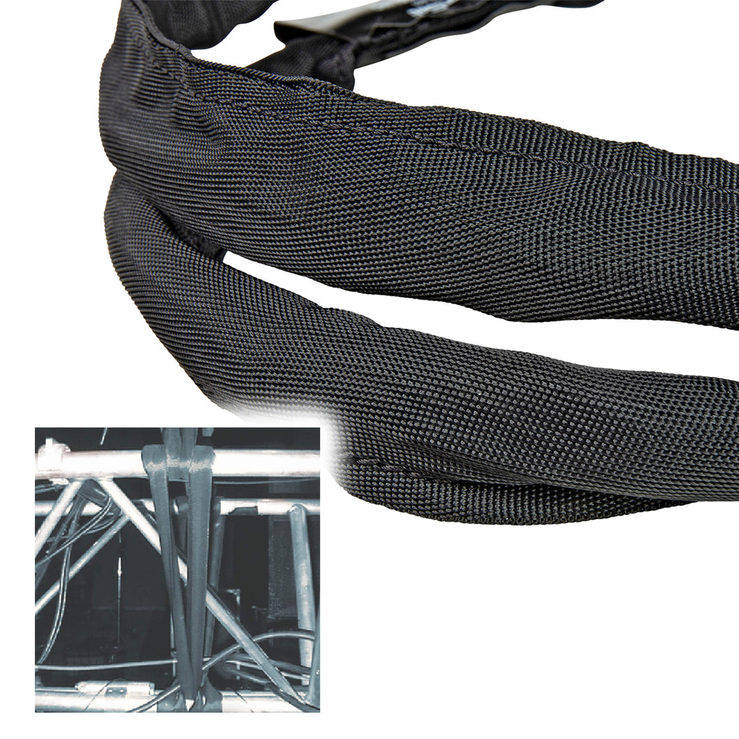 3ft SpanSet slings truss rigging SteelTex™ Round Stage with aircraft steel cable inside - Made in USA