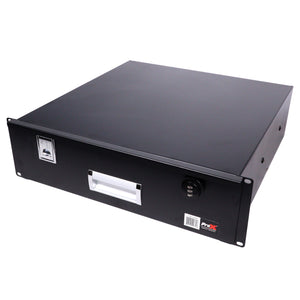 3U Rack Space 18" Depth Rack Mount Drawer for Audio, DJ, and IT Server rack cases.
