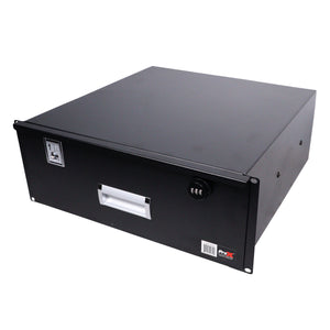 4U Rack Space 12" Depth Rack Mount Drawer for Audio, DJ, and IT Server rack cases.