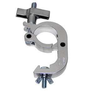 Aluminum Pro Slim Hook Style M10 Clamp with Big Wing Knob for 2" Truss Tube Capacity 330 Lbs.
