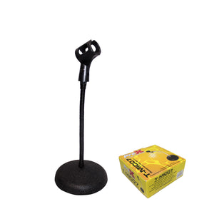 Gooseneck Desktop Microphone Stand With 6" Round Base