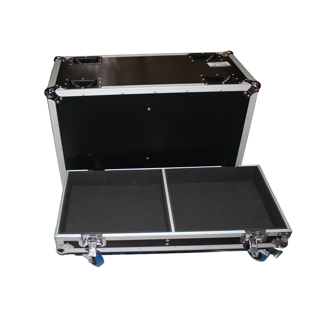 Dual ATA Style Speaker Flight Case for QSC KW122 Speakers Holds 2