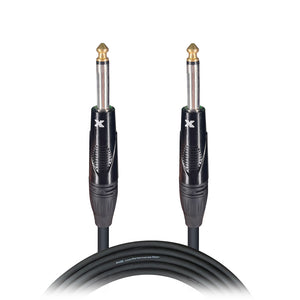 25' Ft. Unbalanced 1/4" TS-M to 1/4" TS-M High Performance Pro Audio Instrument Guitar Cable