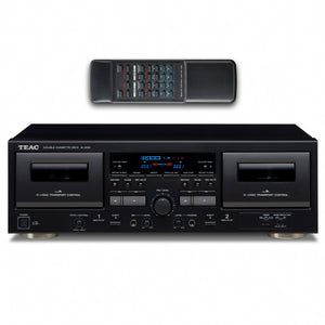 TEAC W-1200 B Black Cassette Deck USB Pitch Karaoke-in w/ Remote 120V - 230V