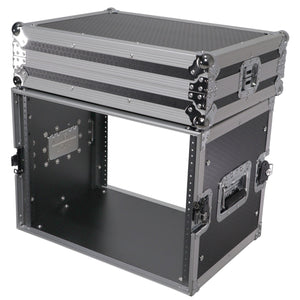 8U Deluxe Effects Rack Case 14 In Deep Rail to Rail