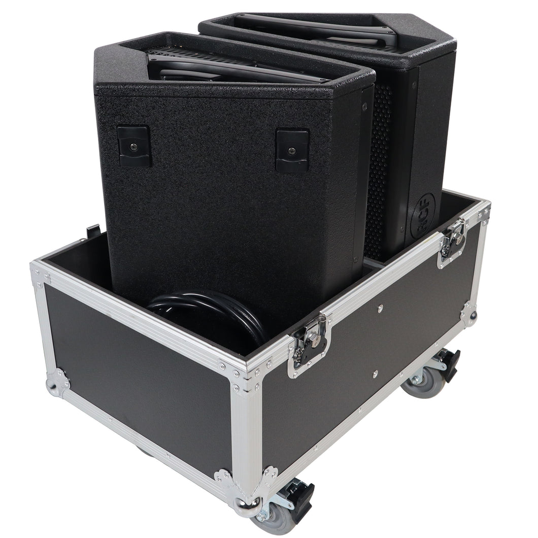 Stage Monitor Flight Case For 2 RCF NX 12-SMA W/4