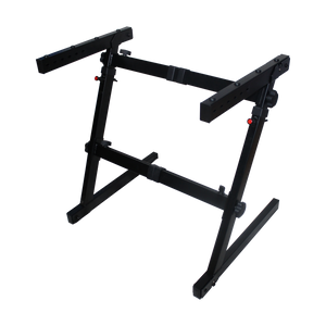 Heavy Duty Z-Stand Keyboard/Case Stand with Adjustable Width and Height