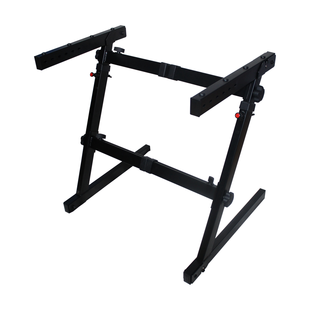 Heavy Duty Z-Stand Keyboard/Case Stand with Adjustable Width and Height