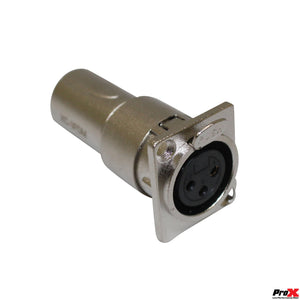 XLR Female To Male Adapter For Panel Mount