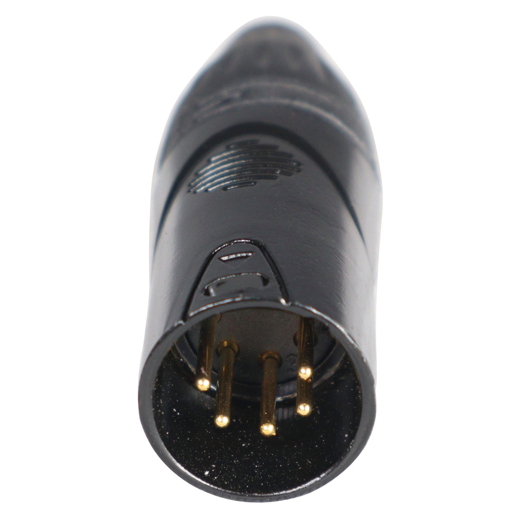 High Performance Male Panel Mount with Solder Points for XLR Mic Cable