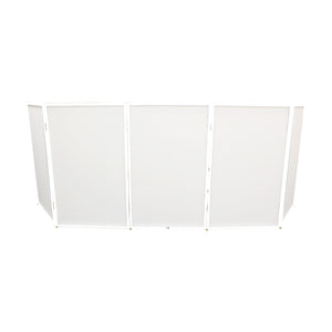 5 Panel - White Frame DJ Facade W-SS Quick Release 180° Hinges