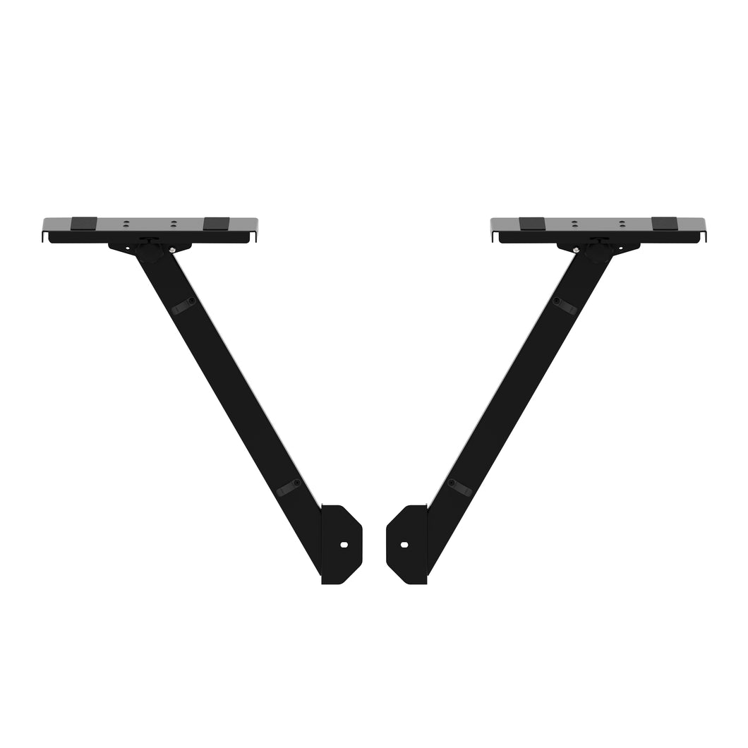BLACK Audio Monitor DJ Lighting Side Mounting Shelf for B3 DJ Table Workstation by Humpter