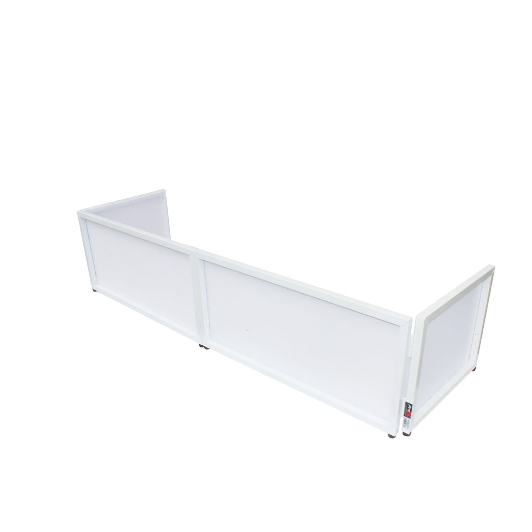 Replacement Scrim Set White –  For 6 FT Table Top Facade Incl. 2 Front Panels and 2 Side Panels