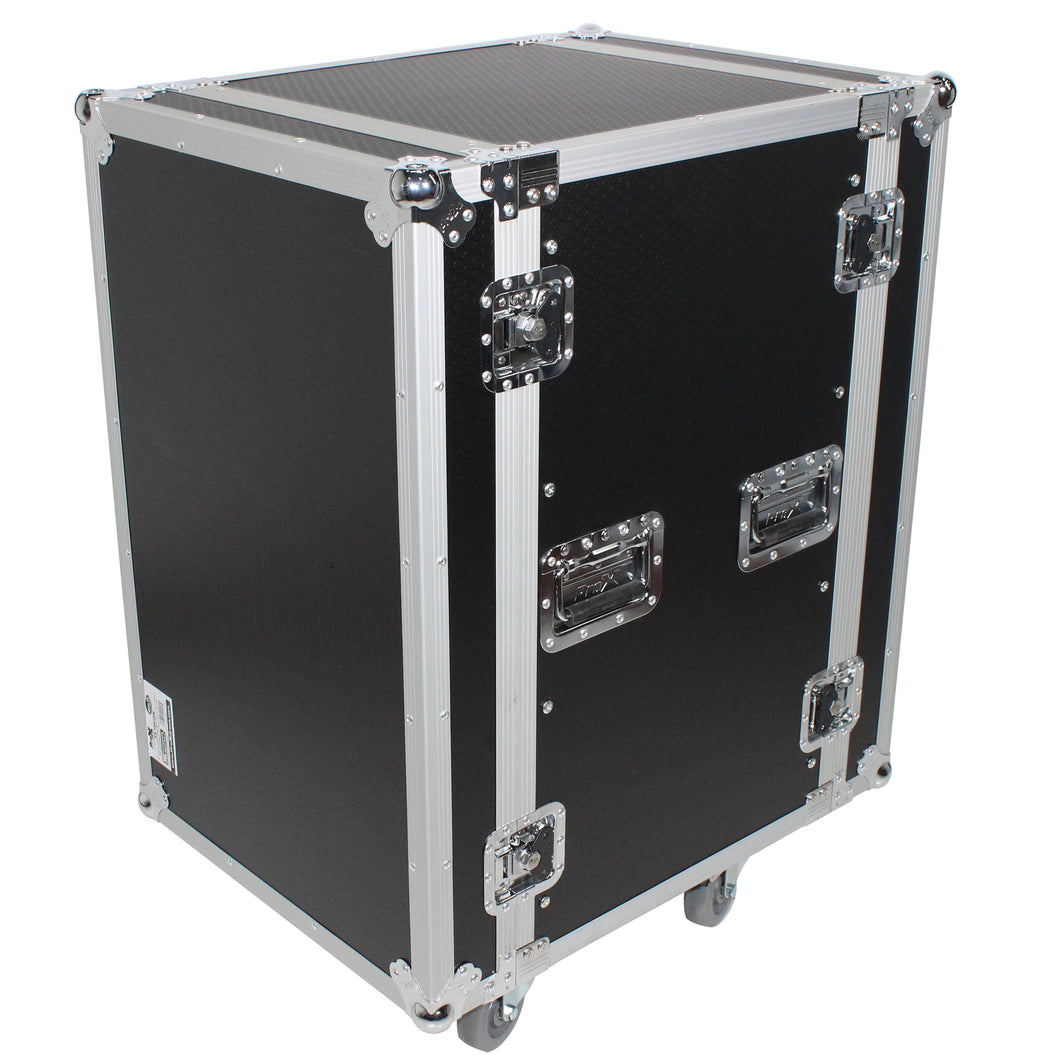 18U Space Amp Rack Mount ATA Flight Case 18 Inch Depth W-Casters | Shipped Disassembled