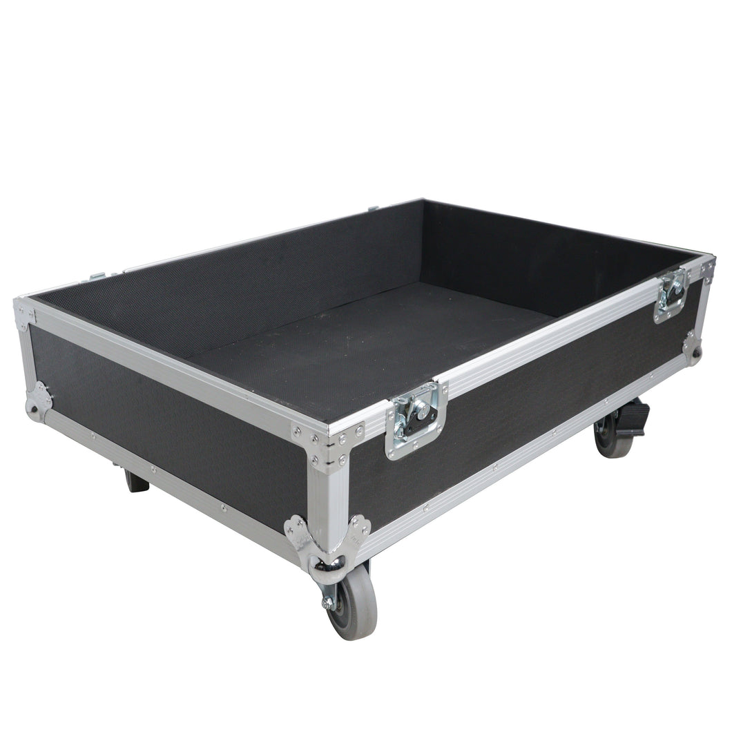 Universal Line Array Speaker Flight Case with Caster Wheels – Holds QSC KS118