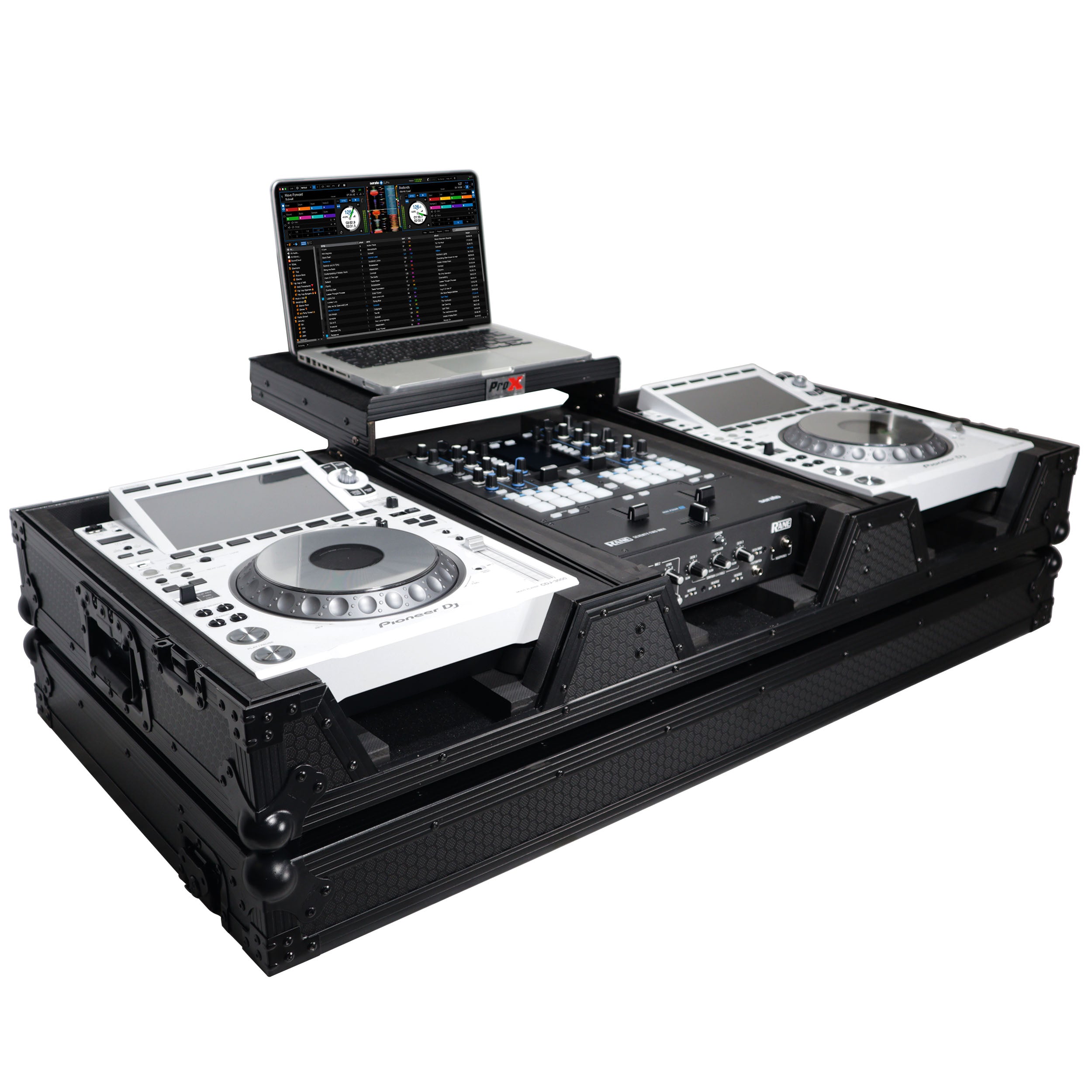 ProX XS-CDM3000WLTBL DJ Coffin Case for Pioneer 2X CDJ-3000 CD and