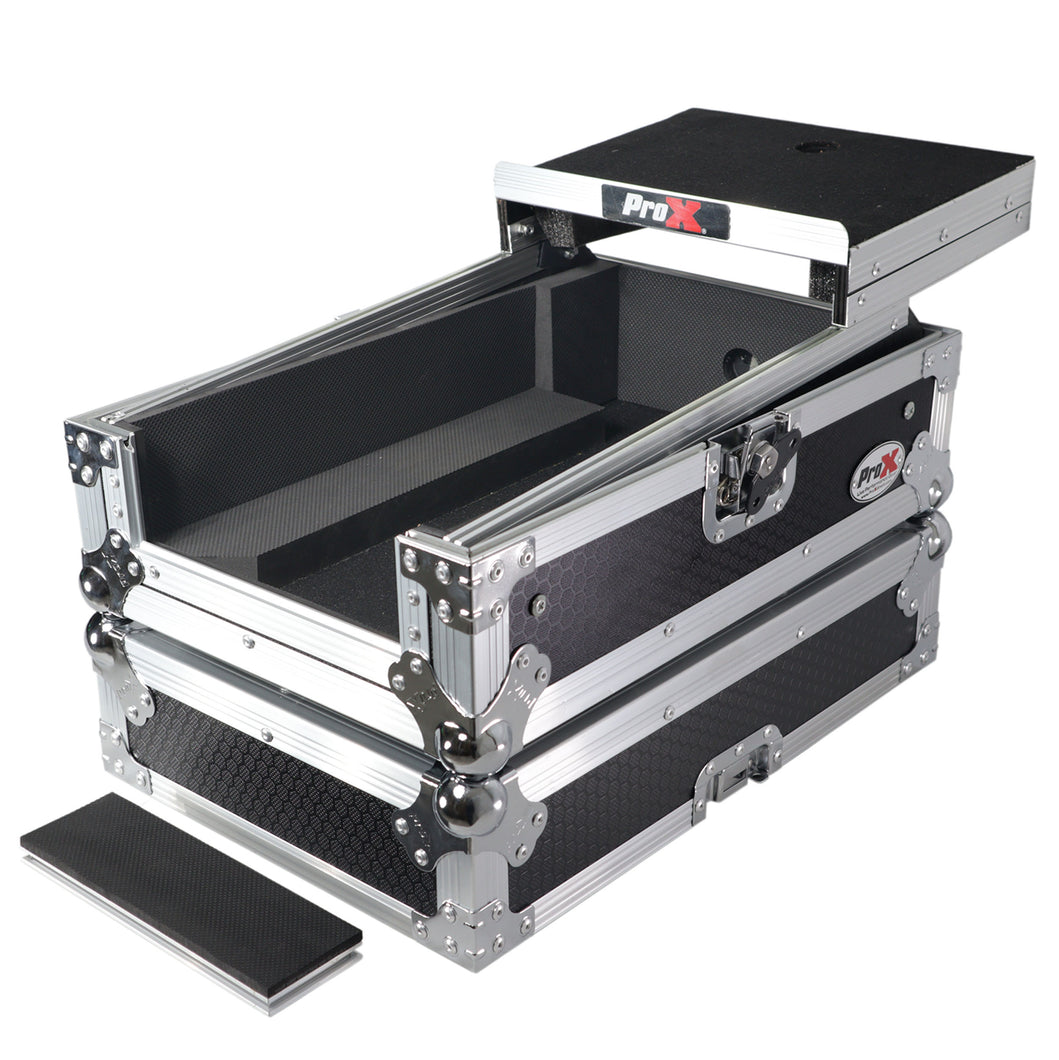 ATA Flight Style Road Case for Pioneer DJM-S7 DJ Mixer with Laptop Shelf